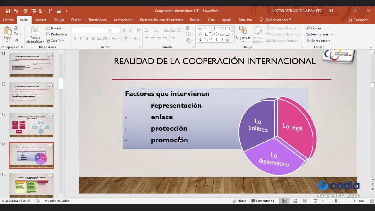 Principios y grados de cooperaci&oacute;n judicial internacional