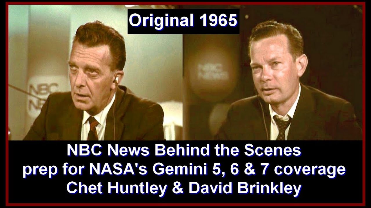 1965 NBC NEWS Космический центр за кулисами репортажа о миссии «Джемини» Хантли Бринкли НАСА каме...