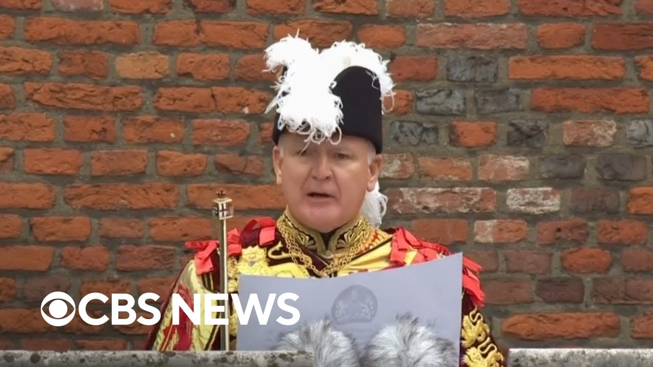 Proclamation of King Charles III as British monarch read