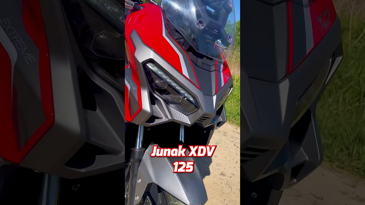 Junak XDV 125 w skr&oacute;cie. Reflektory LED, wyrzutnie rakiet&hellip; #junak #xdv #125 #motocykle #scigaczpl