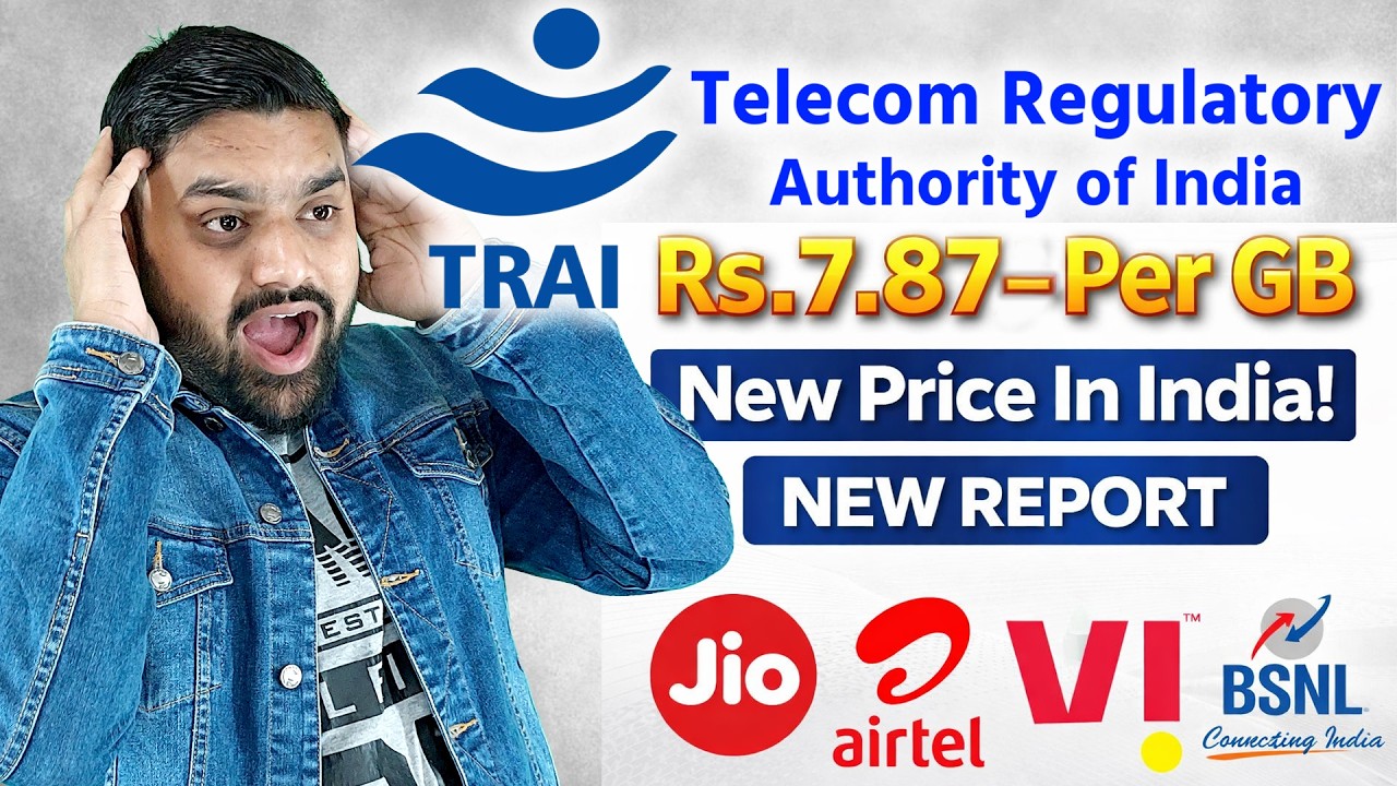 Cheapest Data Price ₹7.87 Only! | TRAI Q3 2025 Telecom Report | ARPU ₹194 | 1306M Users