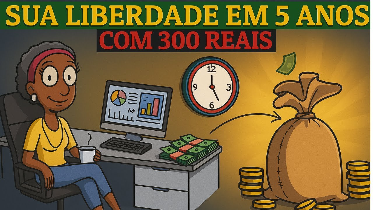 O Efeito dos Juros Compostos Com 300 reais - fazendo o Dinheiro Trabalhar por Você em 5 Anos!