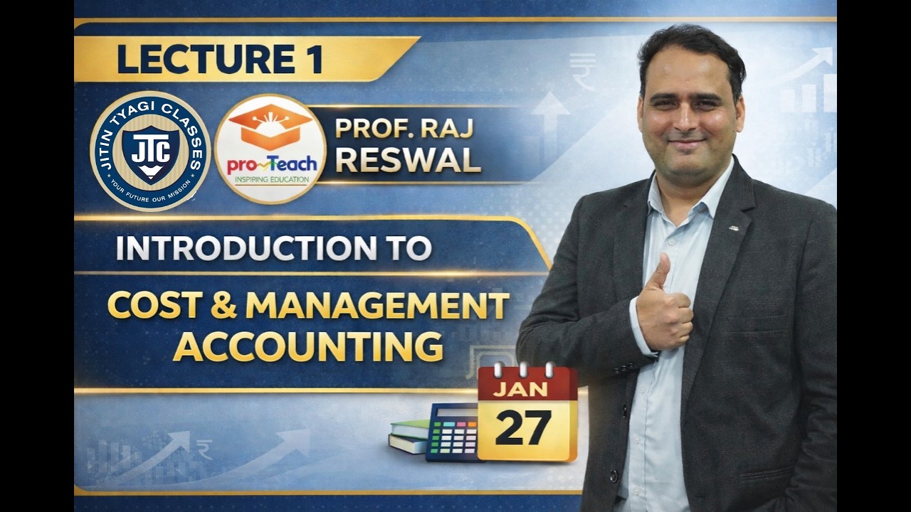 DEMO LECTURE 1 INTRODUCTION TO CMA CA INTER JAN 27