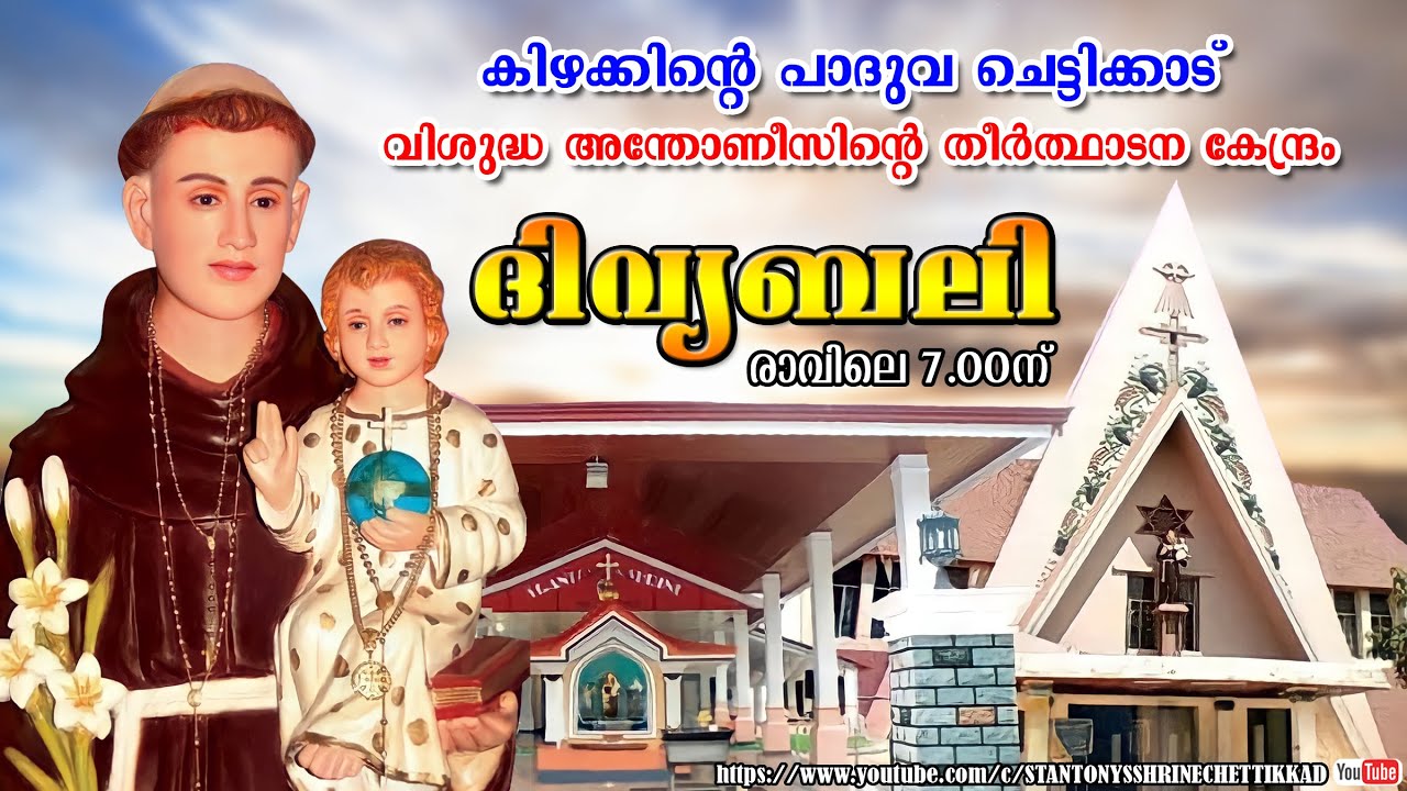 24 JANUARY 2026  ||  ദിവ്യബലി ||  ST. ANTONYS SHRINE CHETTIKKAD
