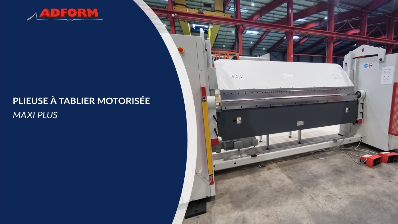 DIDELON MACHINES OUTILS - PLIEUSE MOTORISEE A TABLIER ADFORM MAXI PLUS