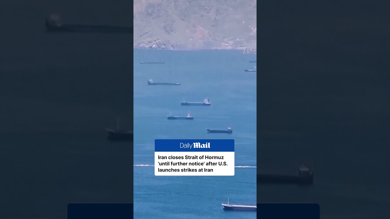 US launches fresh strikes as Iran closes Strait of Hormuz