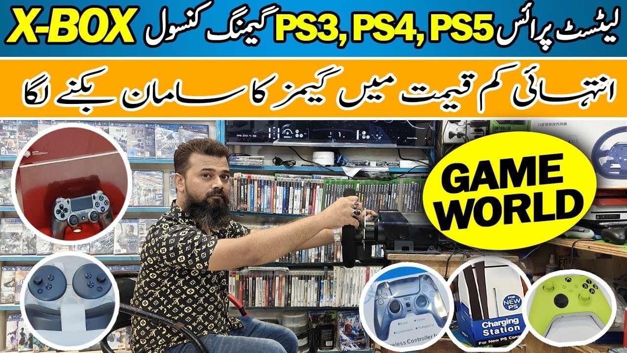 Cheap Game Console Shop in Karachi | Repair PS5,PS4,PS3,Xbox | Steering Wheels Latest Price