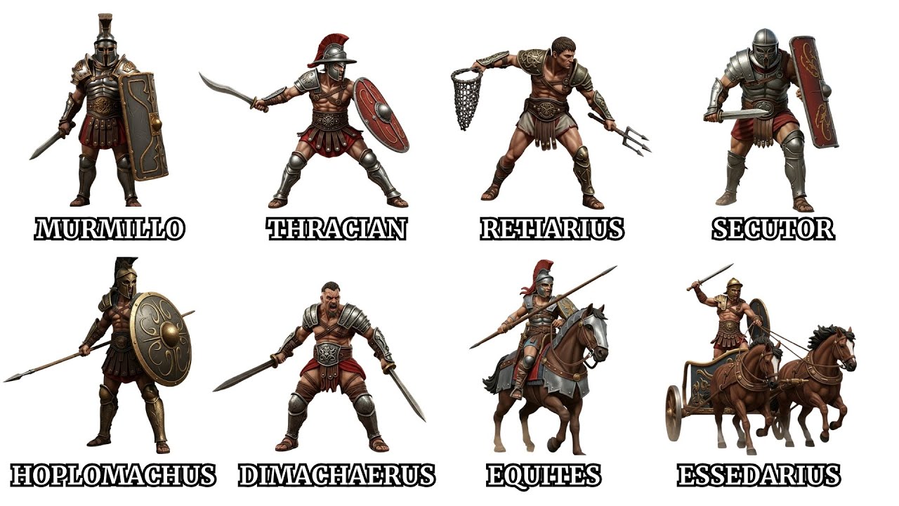 Every Type of Roman Gladiator Explained in 9 Minutes