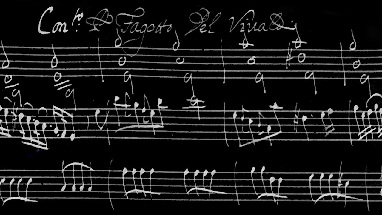 VIVALDI | Concerto per Fagotto | RV 484 in E minor | Original manuscript
