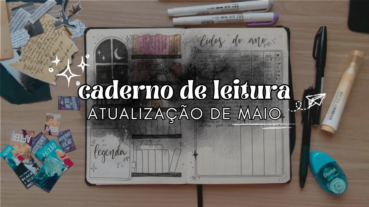 ATUALIZAÇÃO DE MAIO DE PURO CAOS - CADERNO DE LEITURA | reading journal