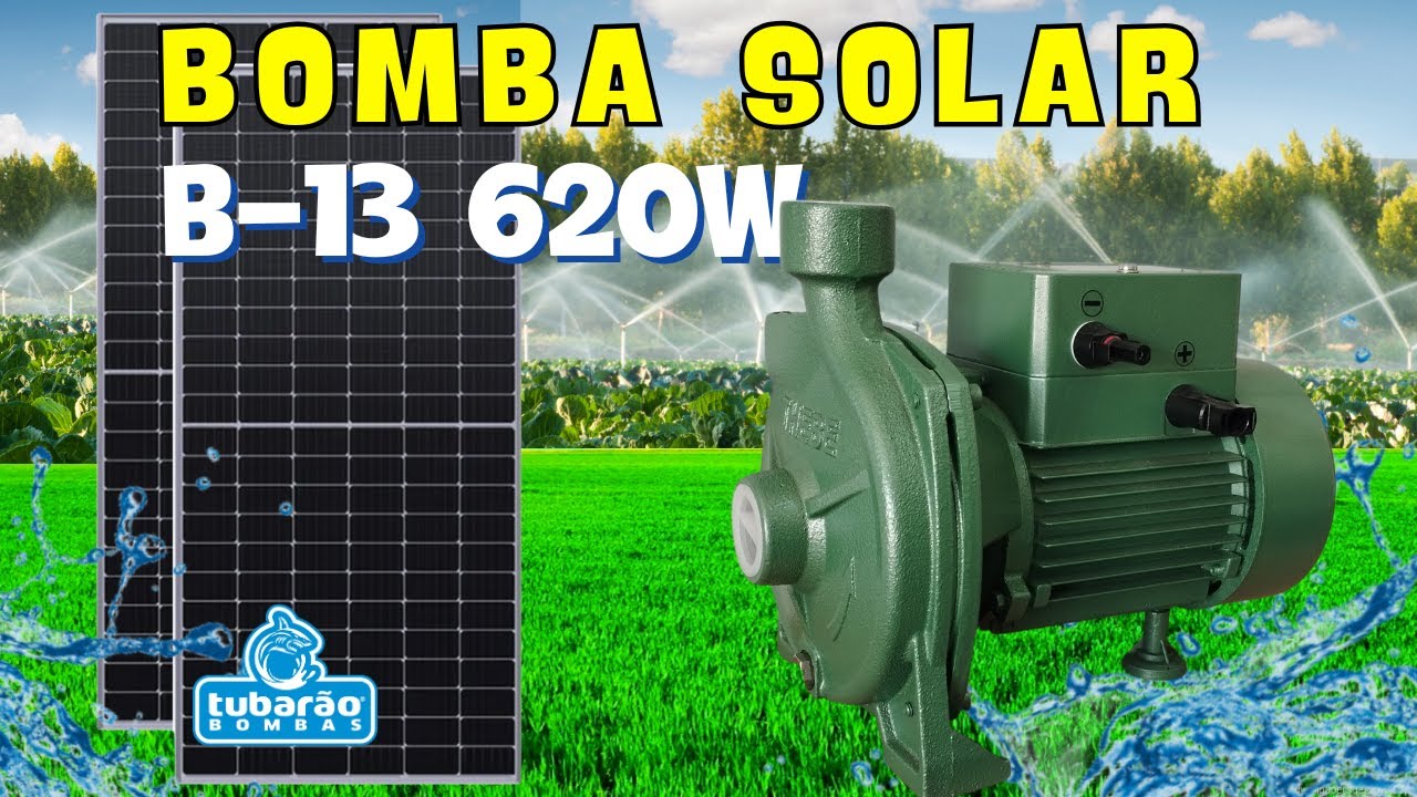 Bomba Solar B13 620w - Liga direto em 2 Placas Solares e Sem Bateria, ZERO GASTO COM ENERGIA