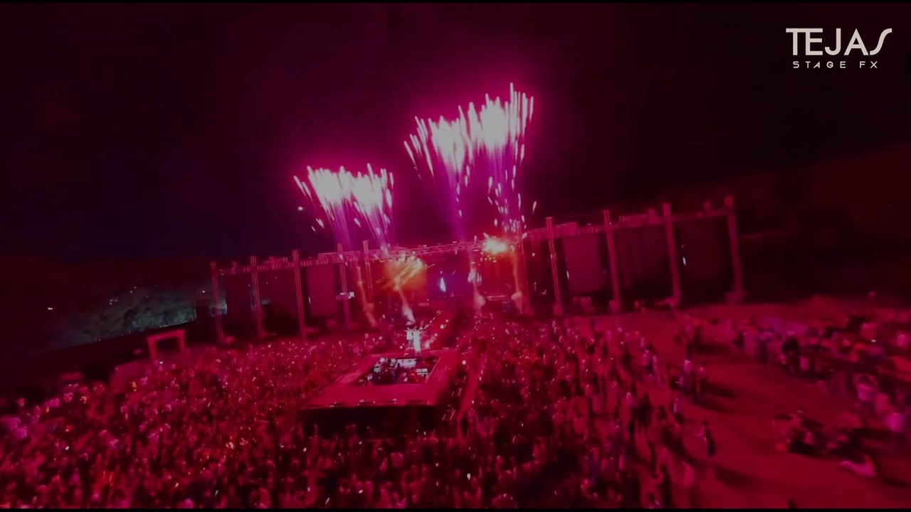 King Singer Live Concert Surat 2024 | Epic Fireworks Show | Tejas Stage FX FPV Drone
