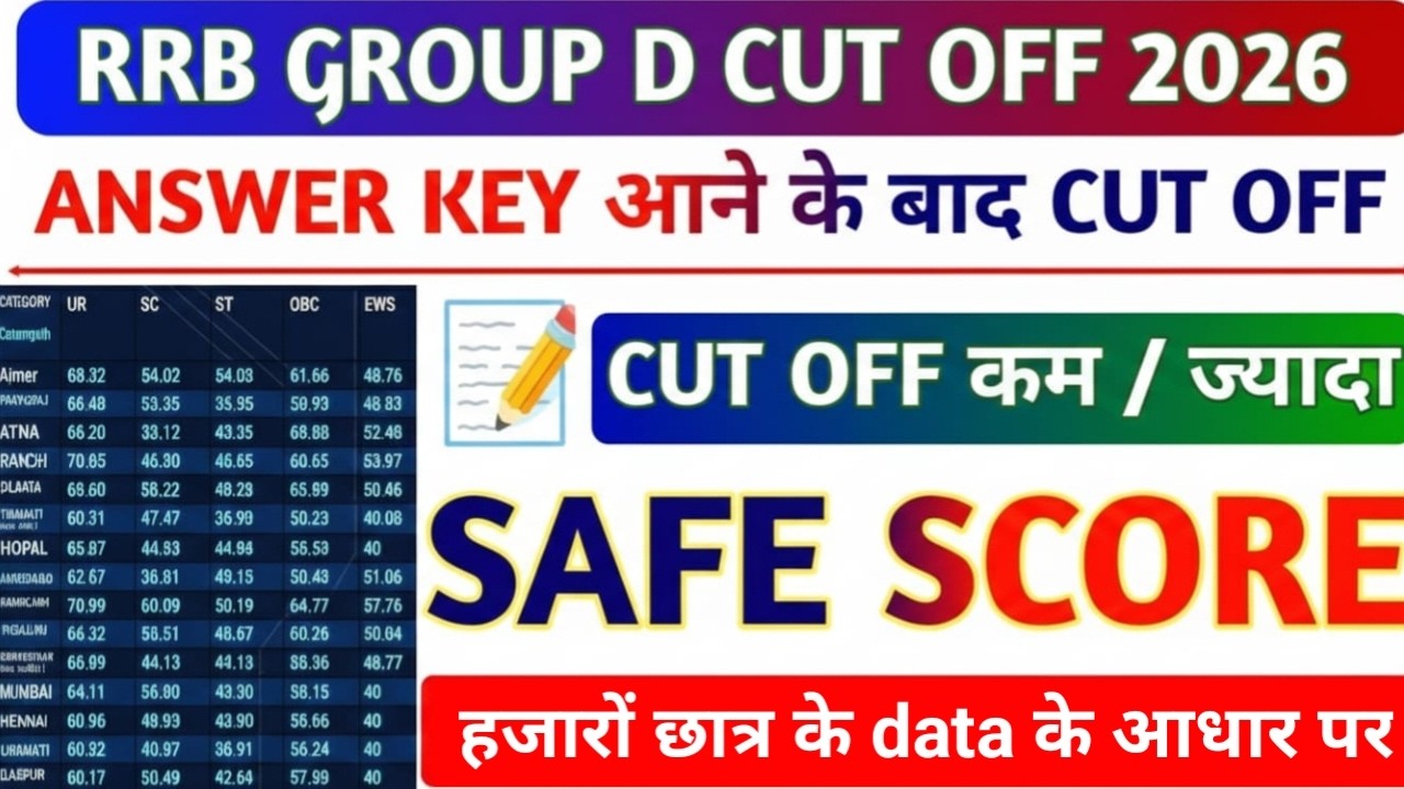 RRB GROUP D CUT OFF 2025 / RRB GROUP D CUT OFF 2025 AFTER ANSWER KEY  #groupd #cutoff2025 #cutoff