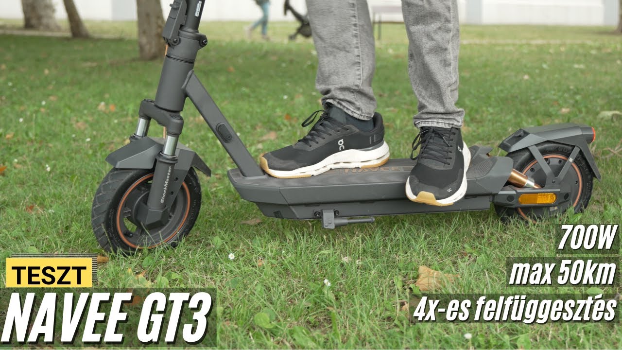 Navee GT3 e-roller teszt - Az egyik legjobb városi roller 170 ezerért, hazai szervizháttérrel!