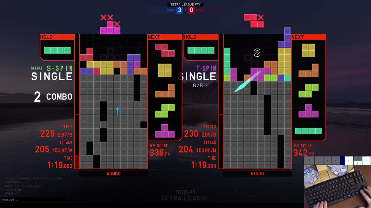 Intense High Speed Tetris 1v1