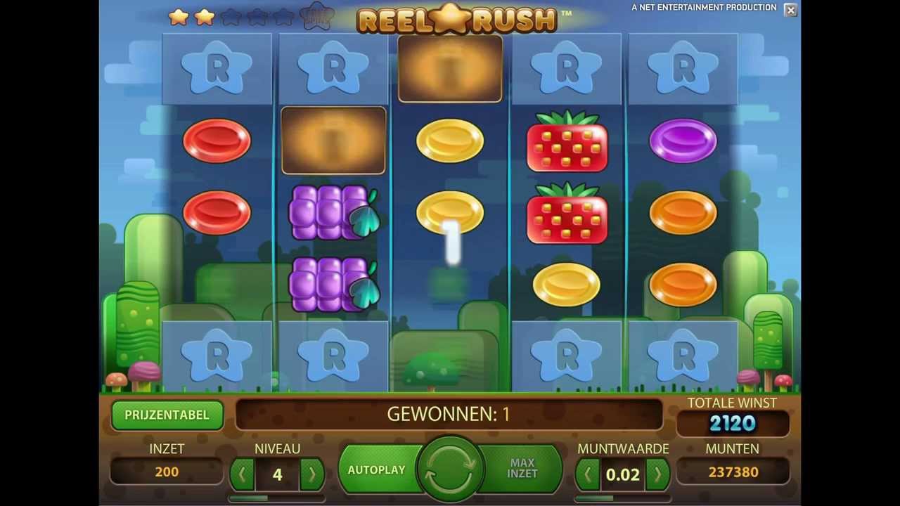 Reel Rush Big Win (&euro;153,20) - Casino777
