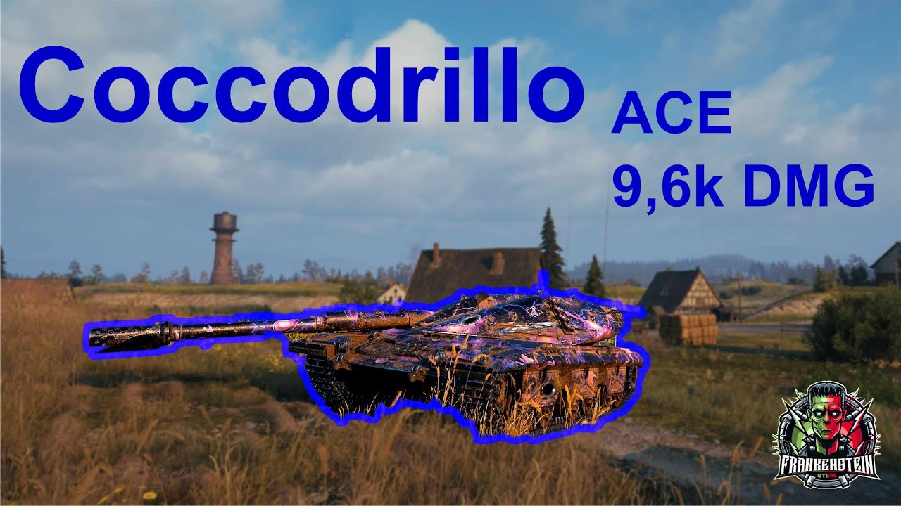 WOT Gameplay | COCCODRILLO - 9,6K DMG - ACE #wot