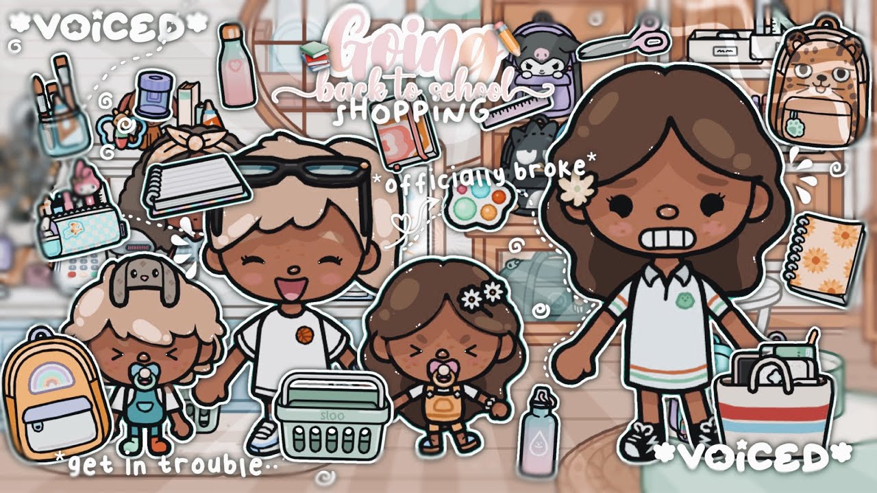 ⋆𐙚₊˚⊹ 🗓️ ВОЗВРАЩАЮСЬ К ШКОЛЬНЫМ ПОКУПКАМ!! ✏️ 📚 // *ОЗВУЧЕНА* 📢// ролевая игра по миру Toca Life 🌻