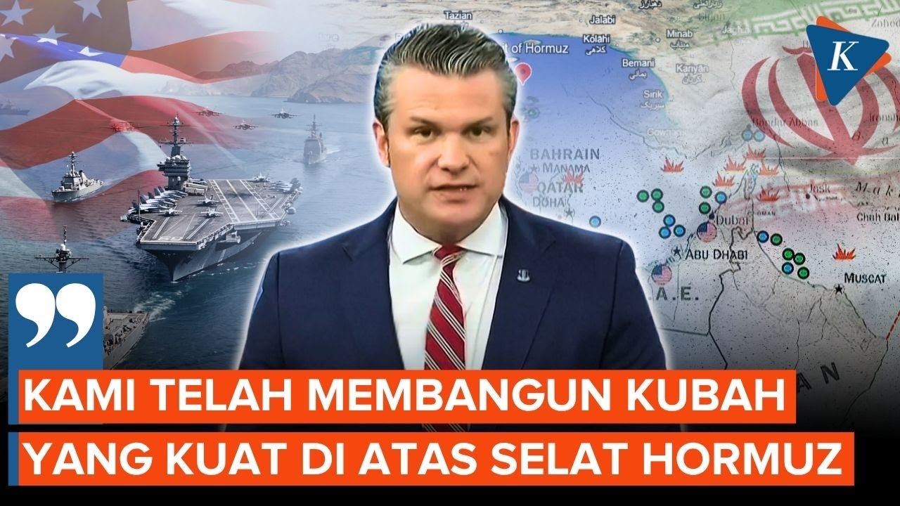 Hegseth: Militer AS Bangun Kubah Pertahanan di Selat Hormuz!