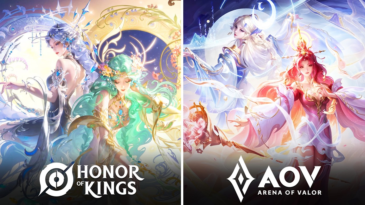 Diao chan (AOV) VS Diaochan (HOK) : Skins Effect Comparison