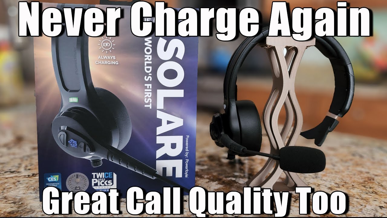 Never Charge it again!  Solare Headset from Blue Tiger