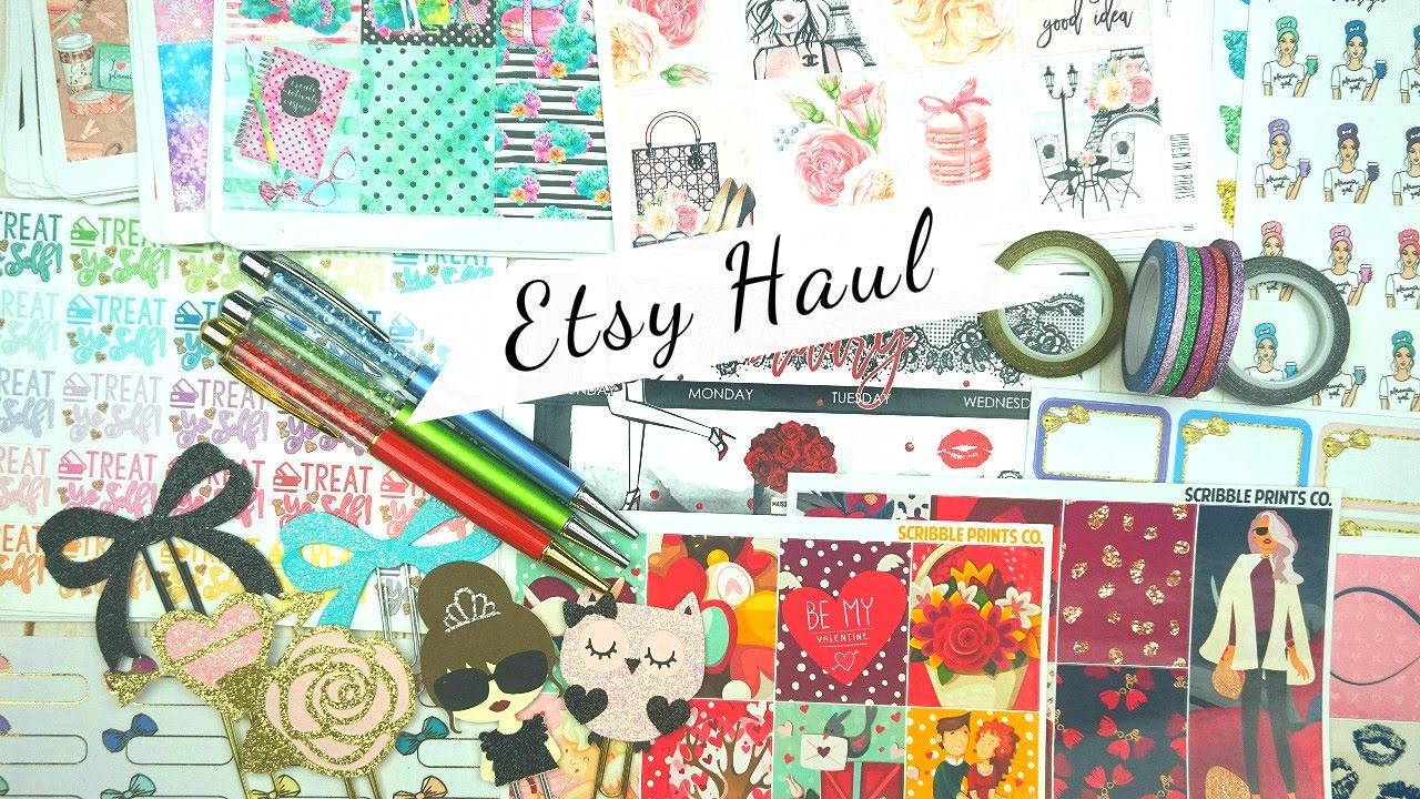 Planner Stickers & Planner Supplies Haul (Etsy)