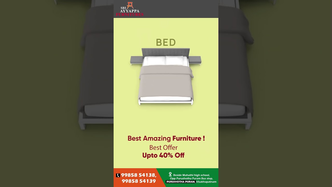 Stylish and Functional Furniture at Sri Ayyappa Furnitures!