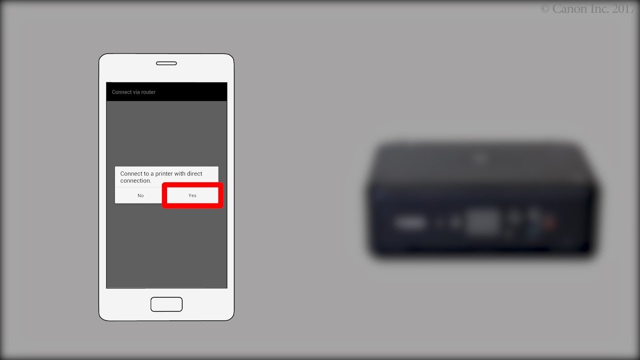 Connecting to a smartphone with Direct Connection (Android) (TS5100 series)