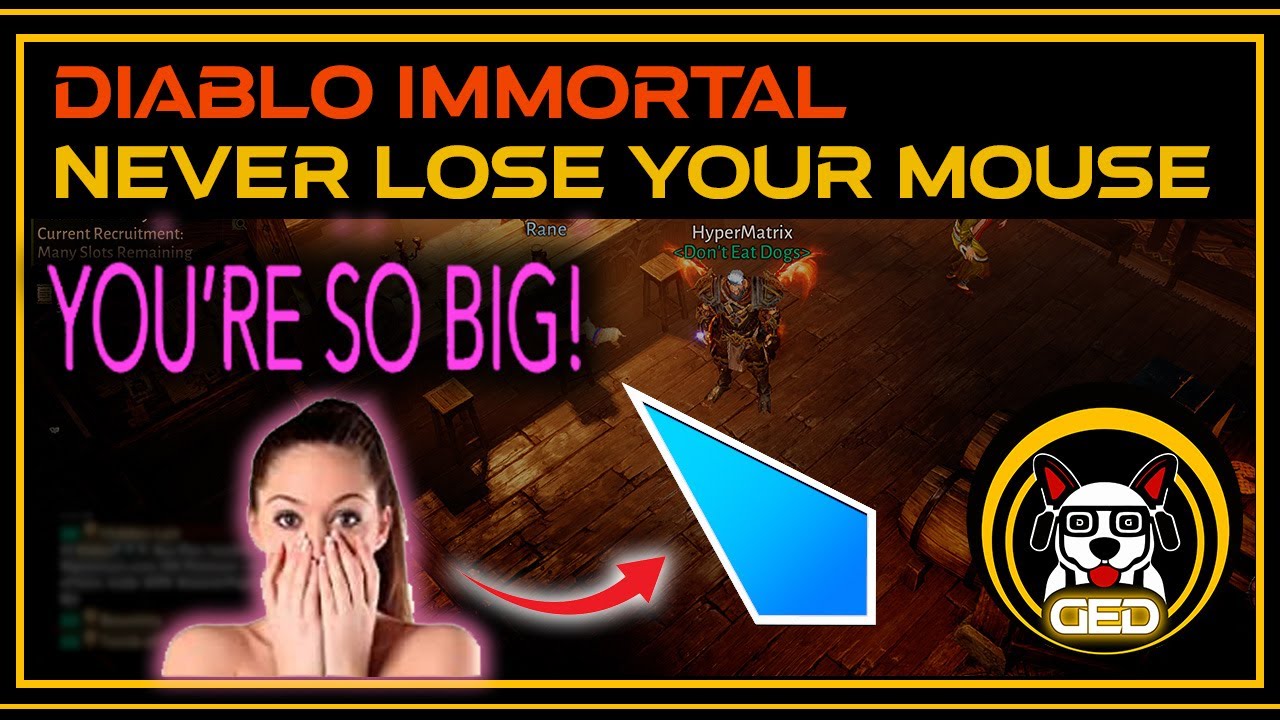 Diablo Immortal - Never Lose Your Mouse Cursor Again - YoloMouse [DED GAMING]