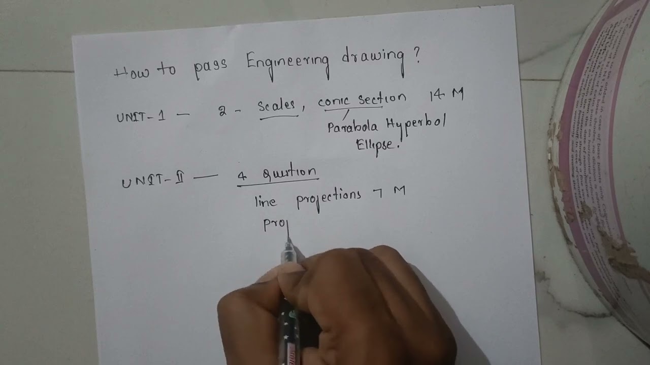 R23 Engineering Drawing || How to Qualify JNTUk R23 Engineering drawing important topics