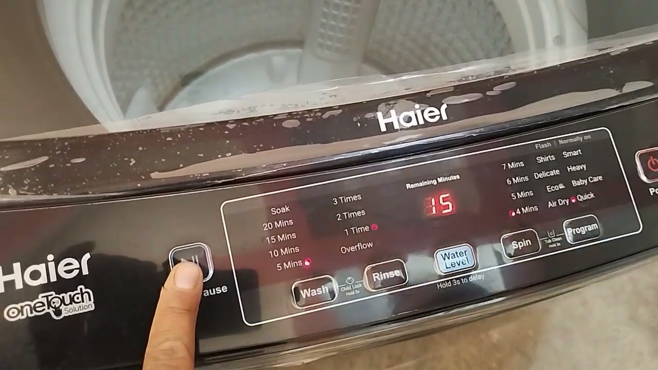 How to use Haier 100-826s6 top load washing machain chalane ka tarika 