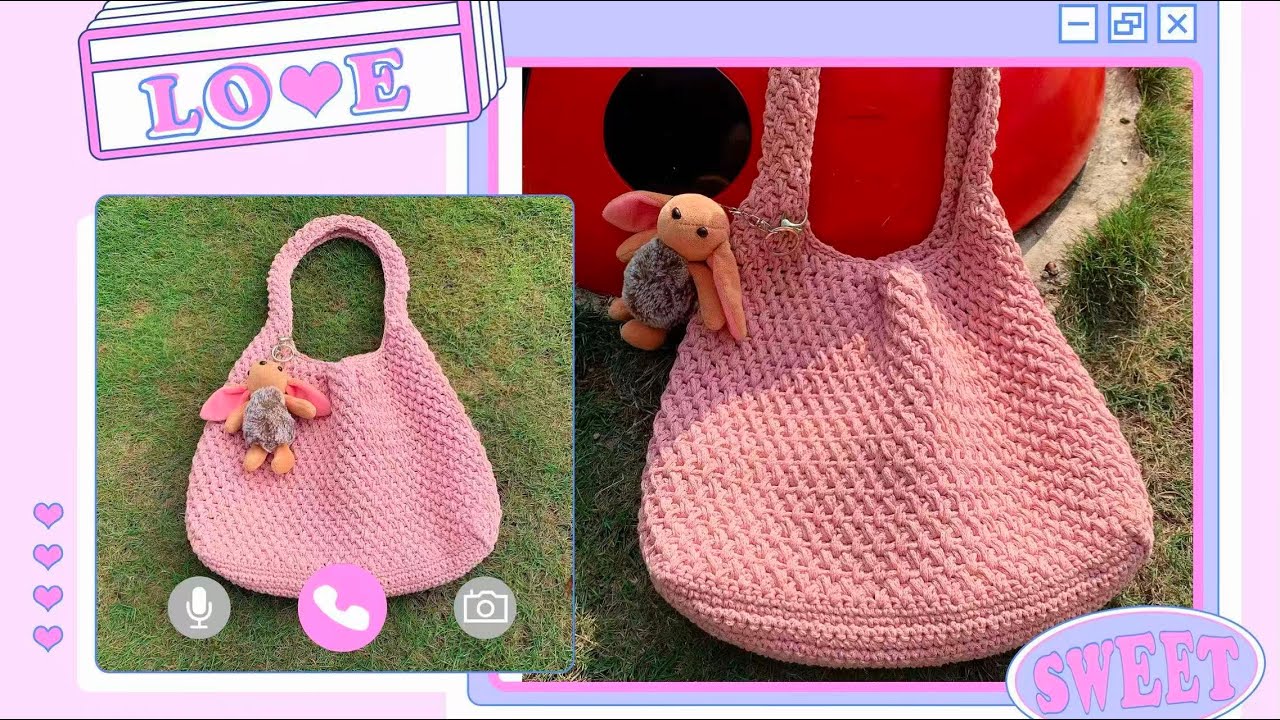 Very practical, thick and cute shoulder bag#crochet #diy #knitting #handmade #bags #casualbag #bag