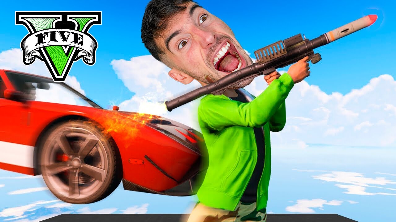 COCHE COHETE VS +100 MISILES !! GTA 5 Online