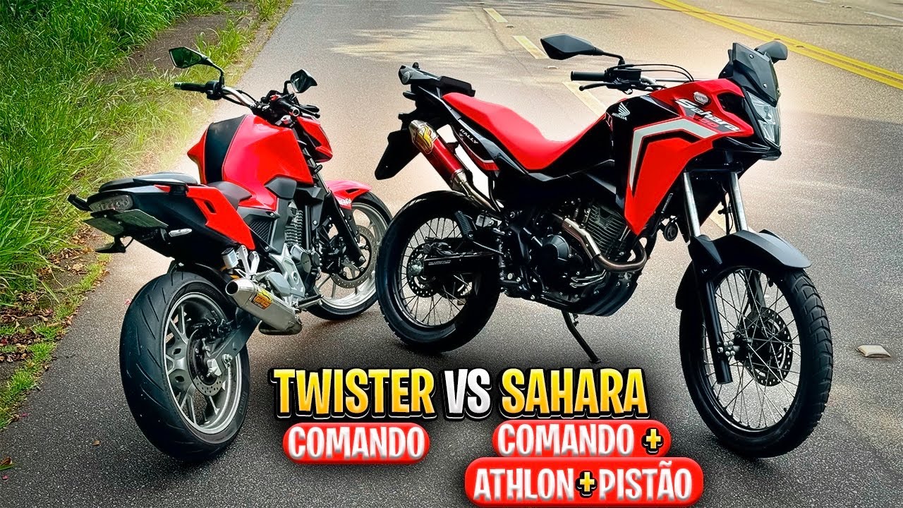 SAHARA 300 PREPARADA ATROPELOU A TWISTER 300f COM COMANDO E RPM