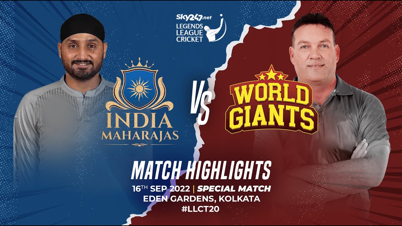India Maharajas vs World Giants | Legends League Highlights | Maharajas beat Giants by six wickets