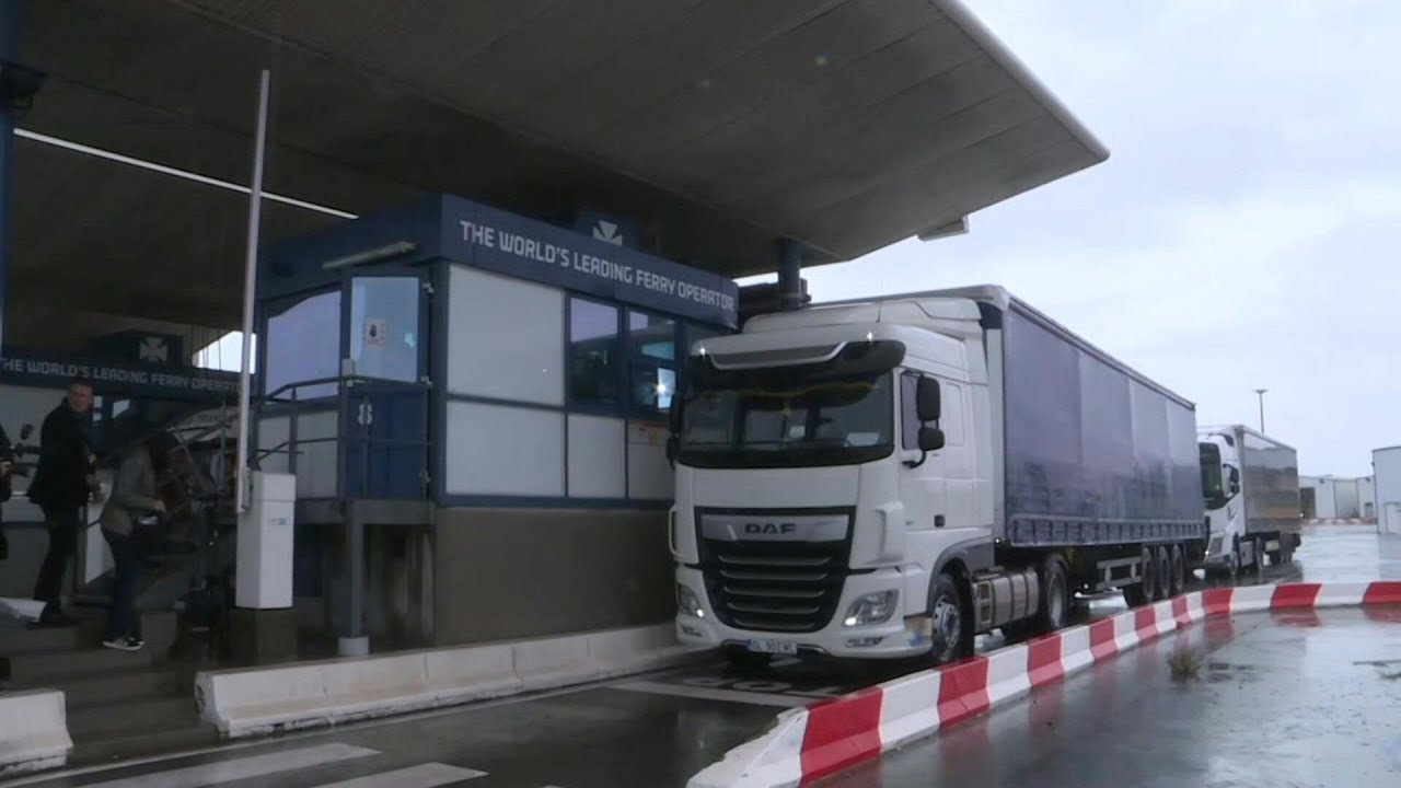 Brexit: full-scale test of customs procedures at the port of Calais | AFP