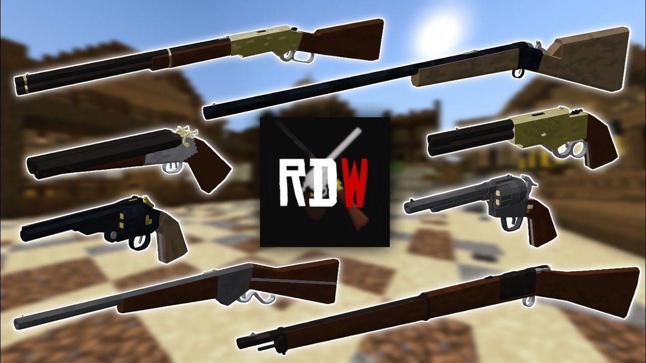 Minecraft VPB Red Dead Weaponry Gunpack - All Weapons Showcase | v1.7 | By BatuNiiSan