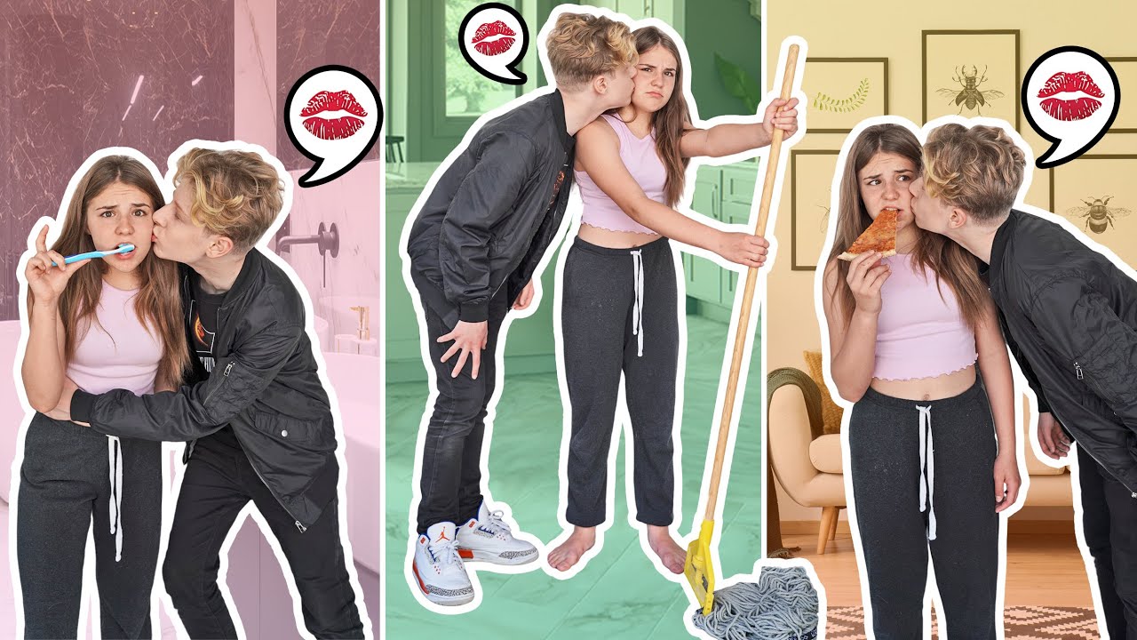 Kissing My Girlfriend 100 Times In A Day **Quarantine Vlog**😘💋| Lev Cameron