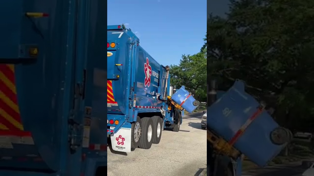 Drive and Dump-Labrie Expert Garbage Truck 4041 #shorts #recycle #truck