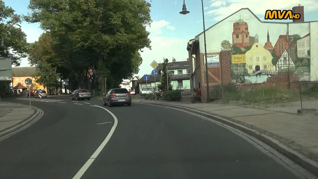 Fahrt von der A20 nach Wolgast und weiter nach Usedom