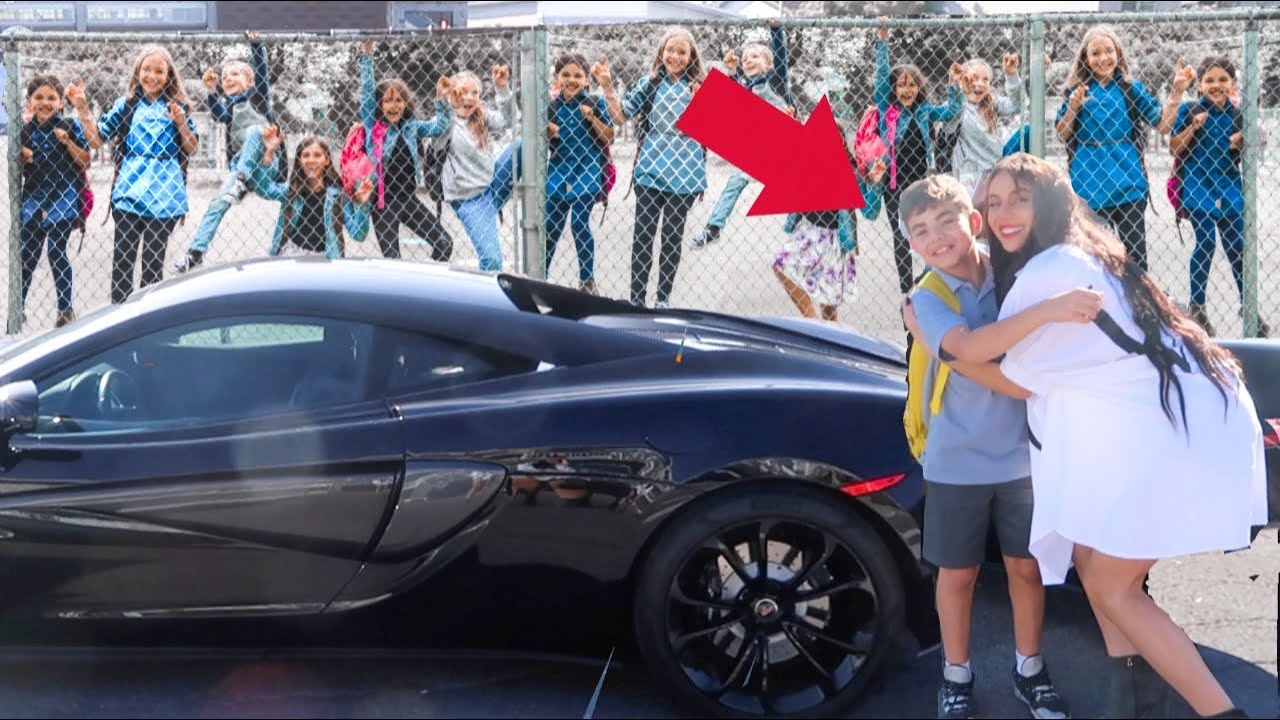 ЗАБИРАЮ БОЛЕЛЬЩИКА ИЗ ШКОЛЫ НА MCLAREN!