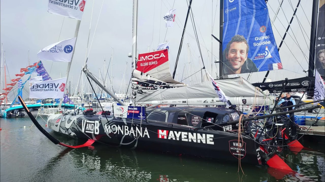 J -11  VENDÉE GLOBE 2024 visite des pontons