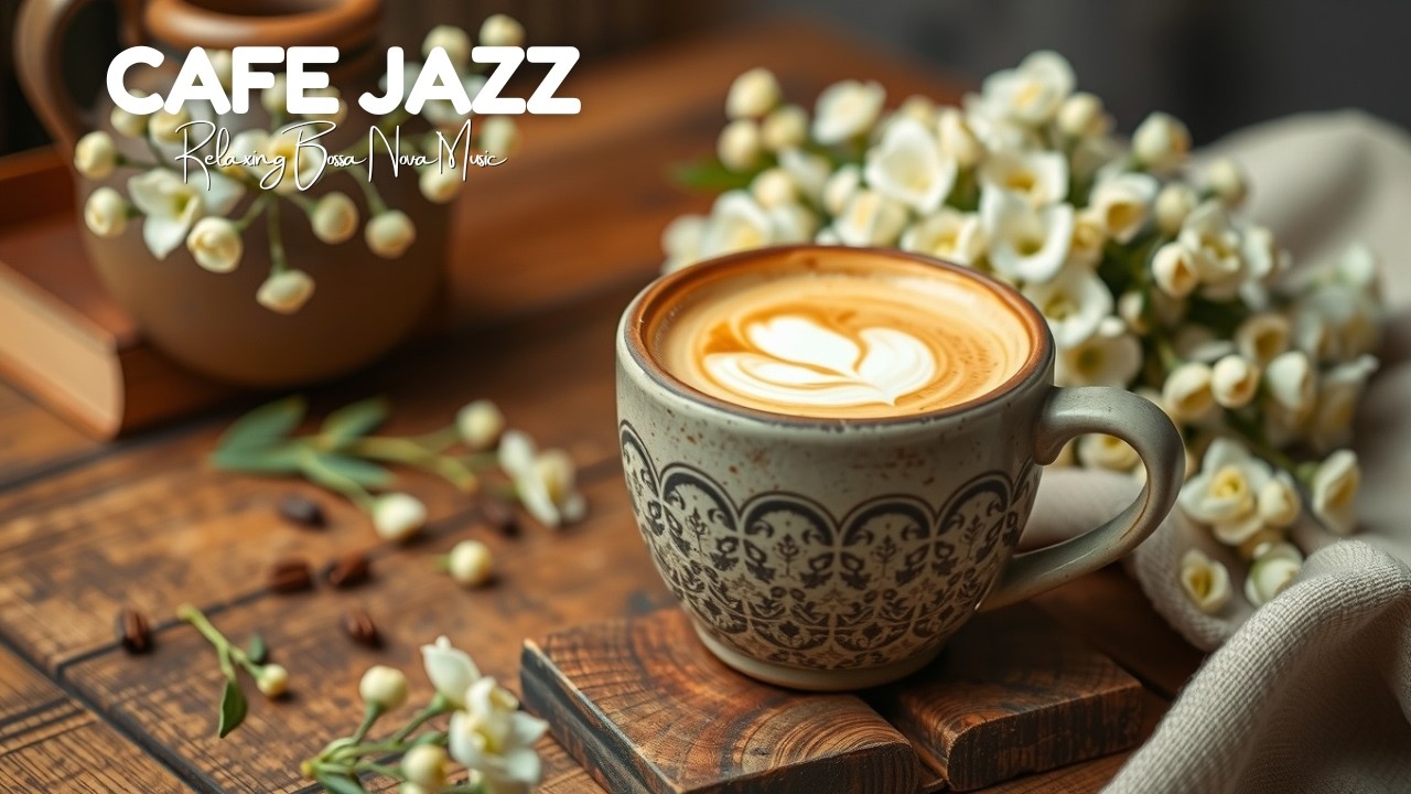 Cozy Spring Coffee Shop Jazz ☕ Smooth Bossa Nova & Elegant Café Music for Work and Good Mood