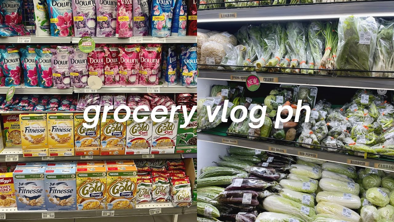 GROCERY VLOG PH 🍑 realistic grocery shopping, monthly essentials, life in MNL, asmr grocery with me
