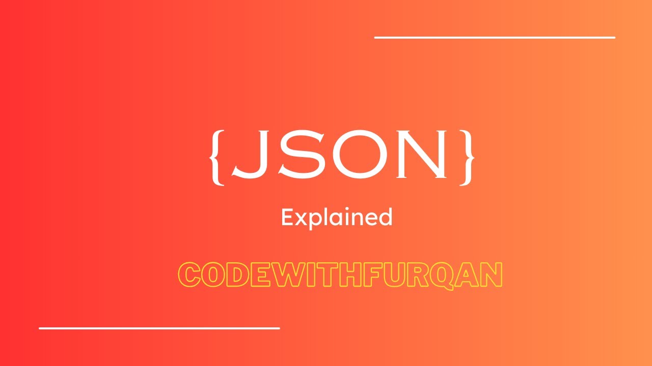 👊Learn JSON || JSON Explained in 6 Minutes || CodeWithFurqan