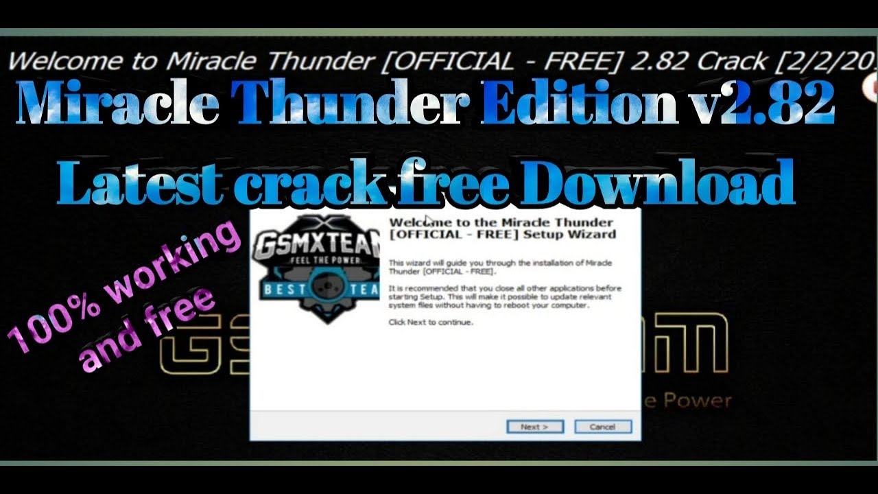 Miracle Thunder Edition 2.82 Latest Crack Free Download 100% Working and free