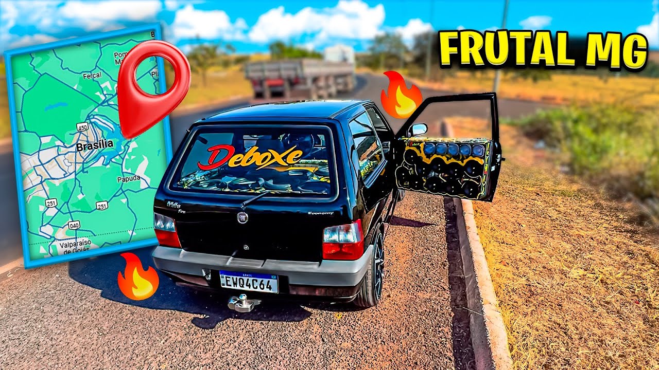 VOLTANDO DE BRASÍLIA COM O UNO LOTADO DE SOM🔥