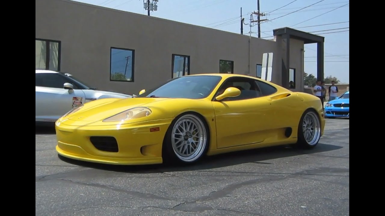 Ferrari 360 Modena on BBS wheels (w/ revving, acceleration)