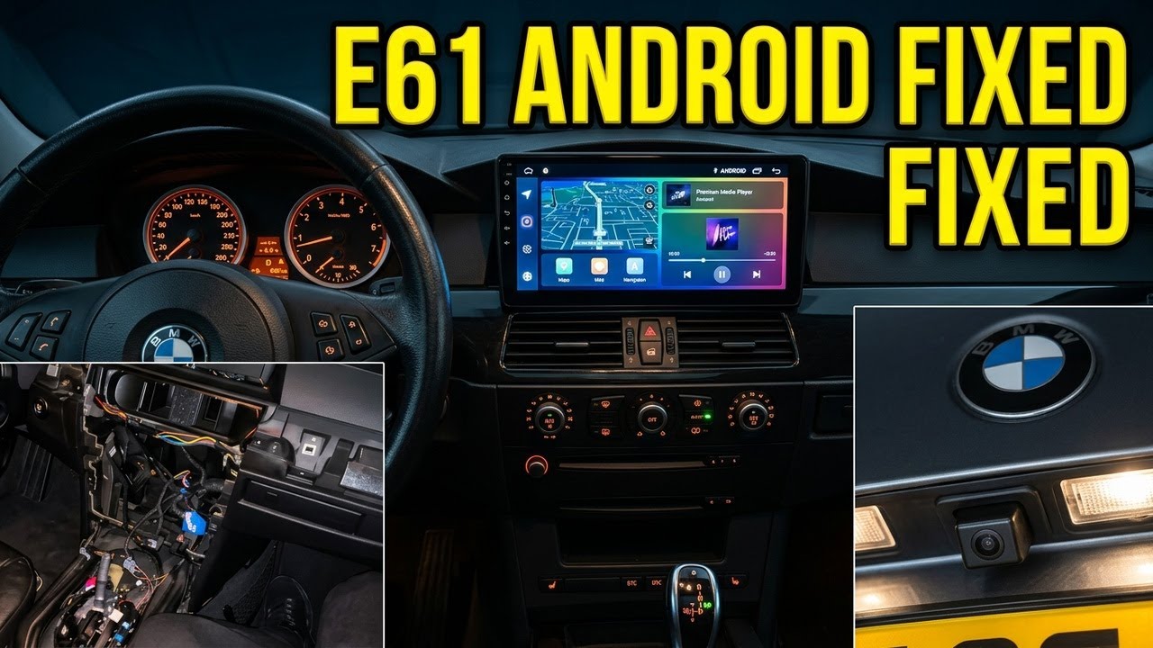 BMW E61 12 Zoll Android und Kamera einbauen Komplett Installations Anleitung. Kombi Kabel verlegen