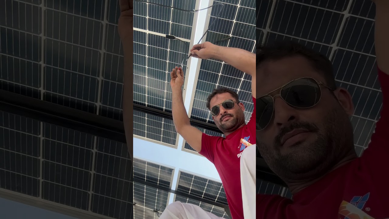 Solar panels sparking short circuit